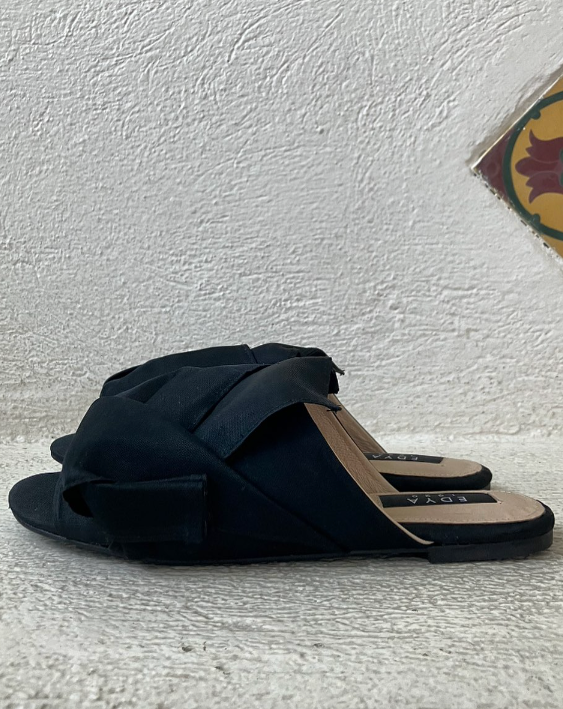 Obi Musubi Flat-Silky Black