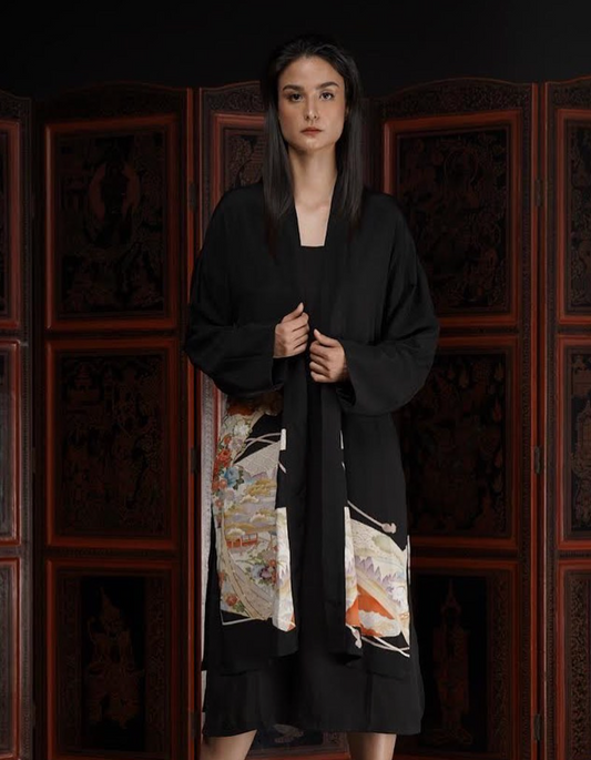 Mid-Length Kimono Robe