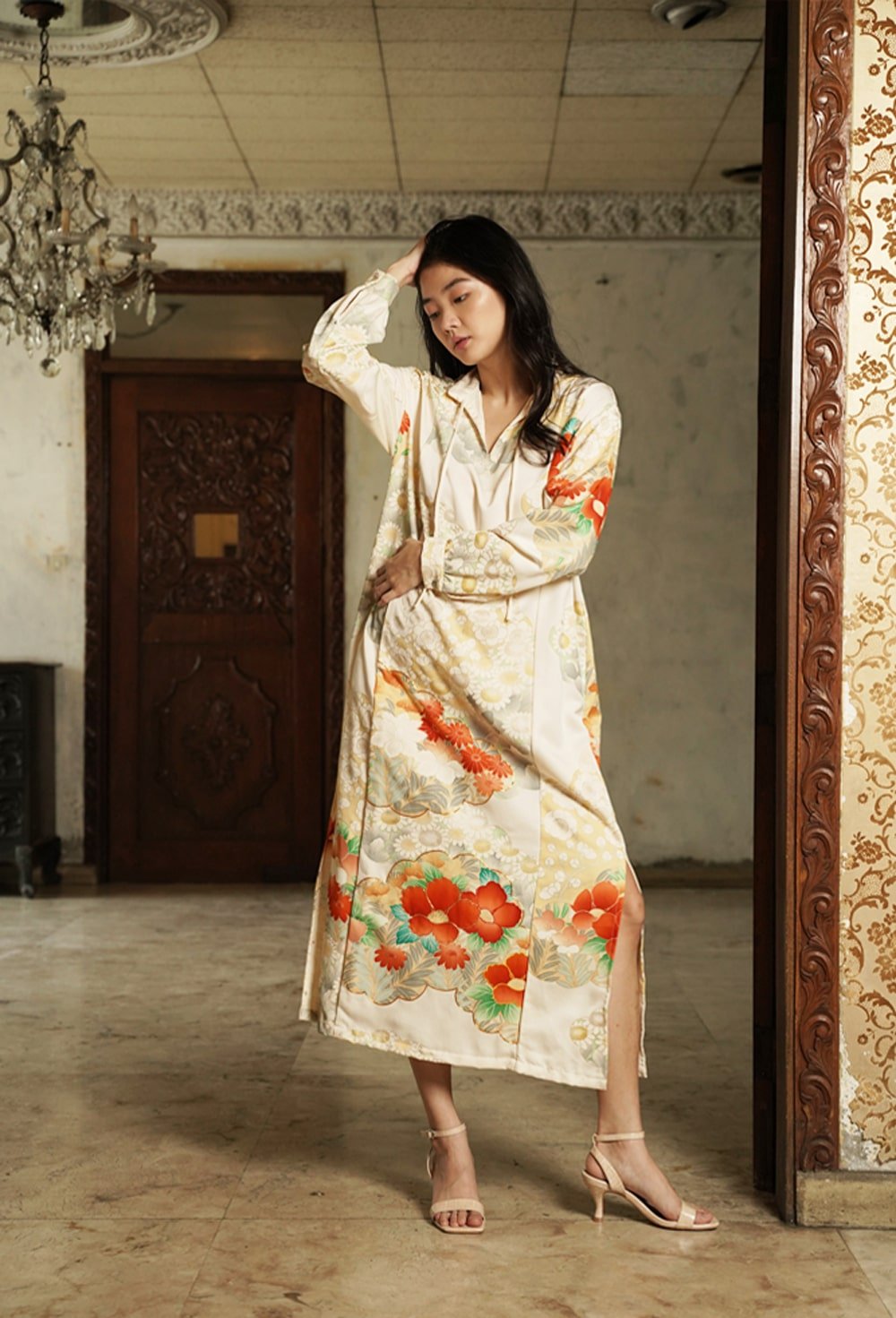 EASY LONG DRESS - FLORAL - EDYA 1929