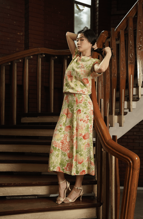 EDYA SKIRT AND TOP SET - FLOWER NOSTALGIA - EDYA 1929