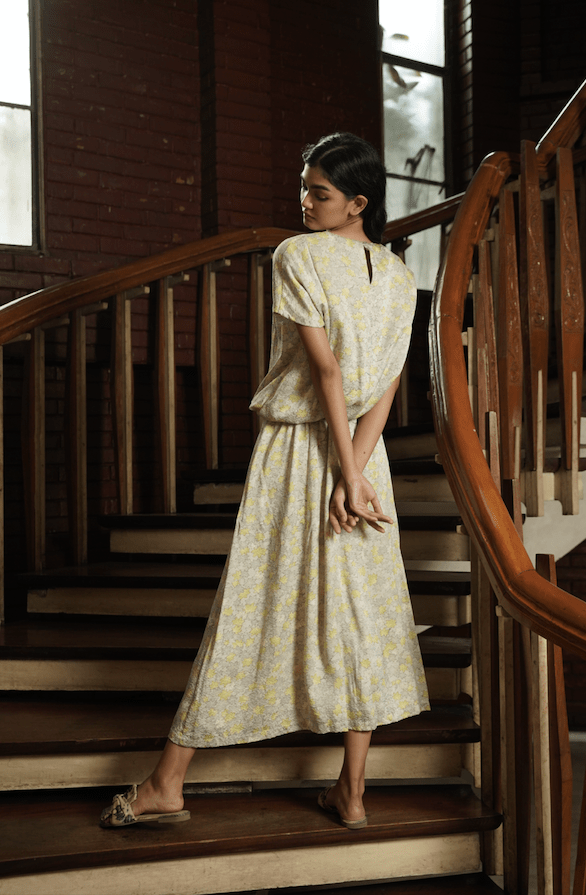 EDYA SKIRT AND TOP SET - LEMON BREEZE - EDYA 1929