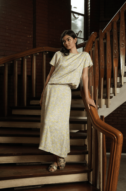 EDYA SKIRT AND TOP SET - LEMON BREEZE - EDYA 1929