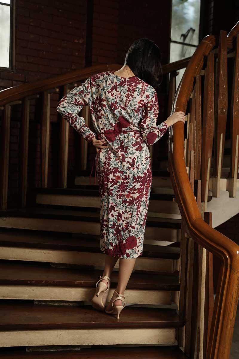 Flower Ethnics Wrap Dress - EDYA 1929