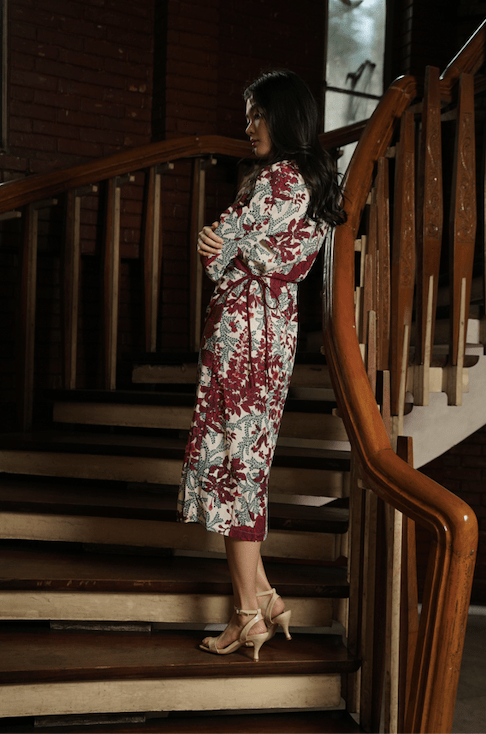 Flower Ethnics Wrap Dress - EDYA 1929