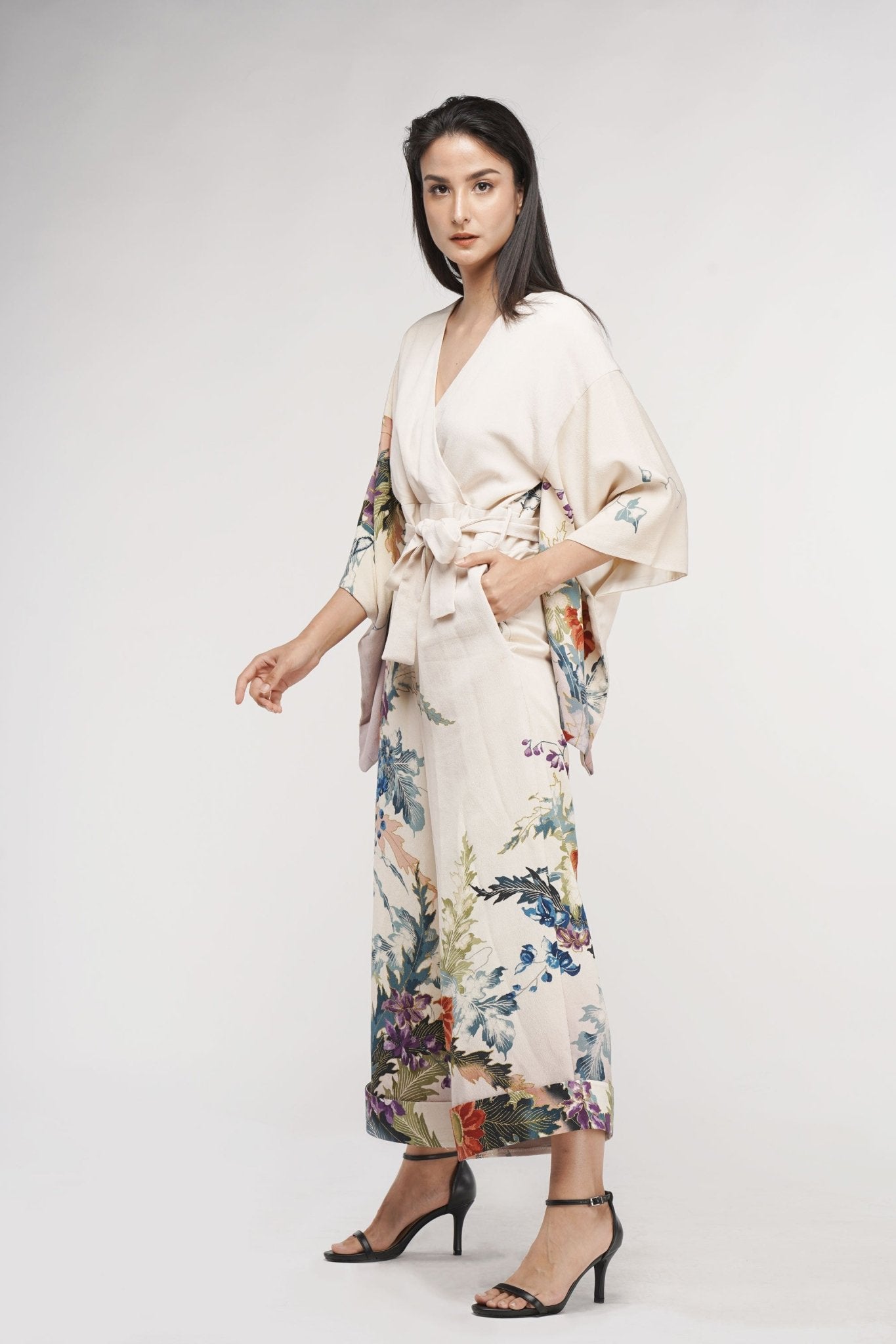 Flowers Kimono Jump suit - EDYA 1929