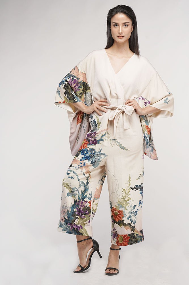 Flowers Kimono Jump suit - EDYA 1929