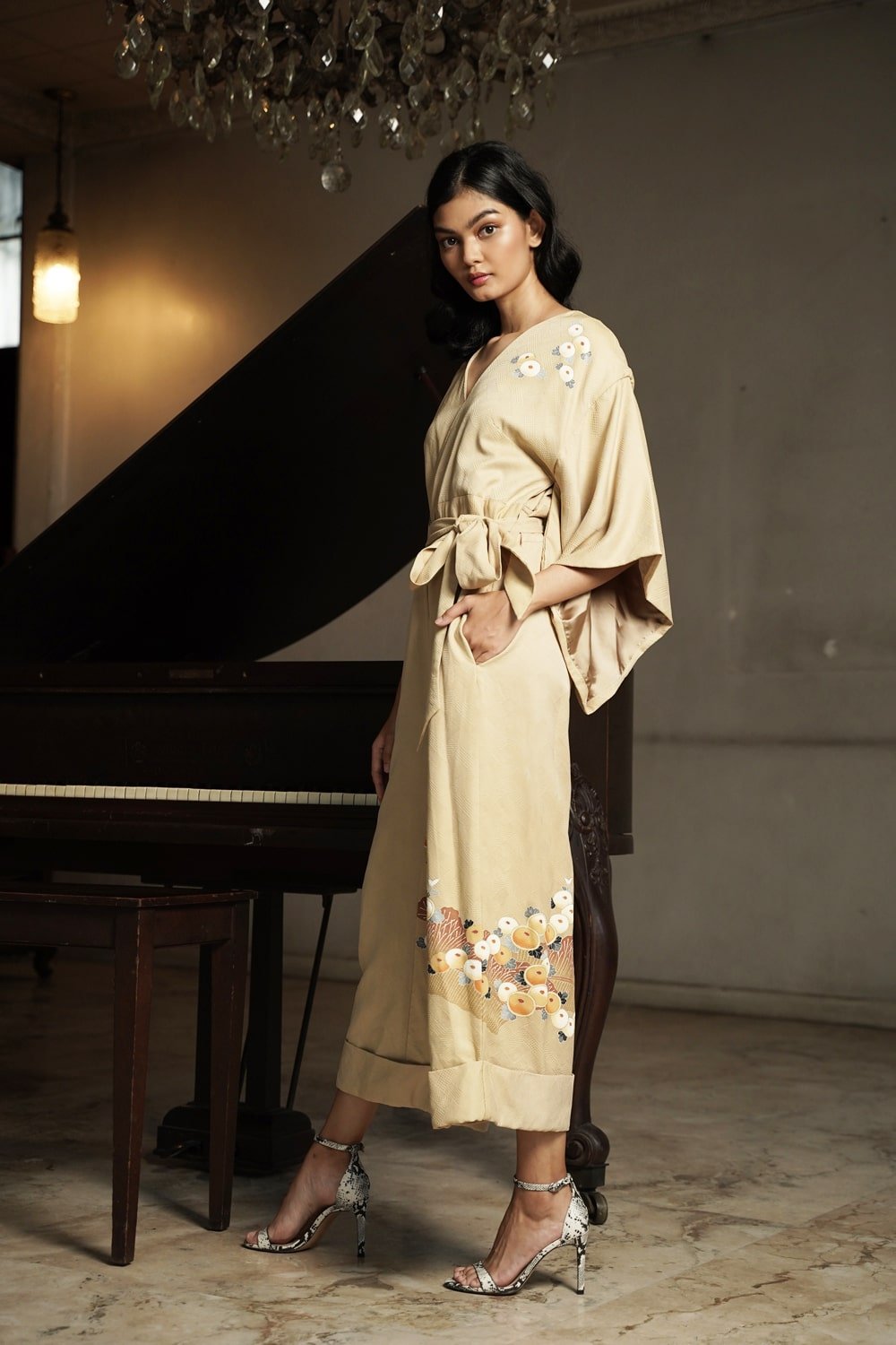 KIMONO JUMPSUIT - ANCTIQUE BEIGE - EDYA 1929