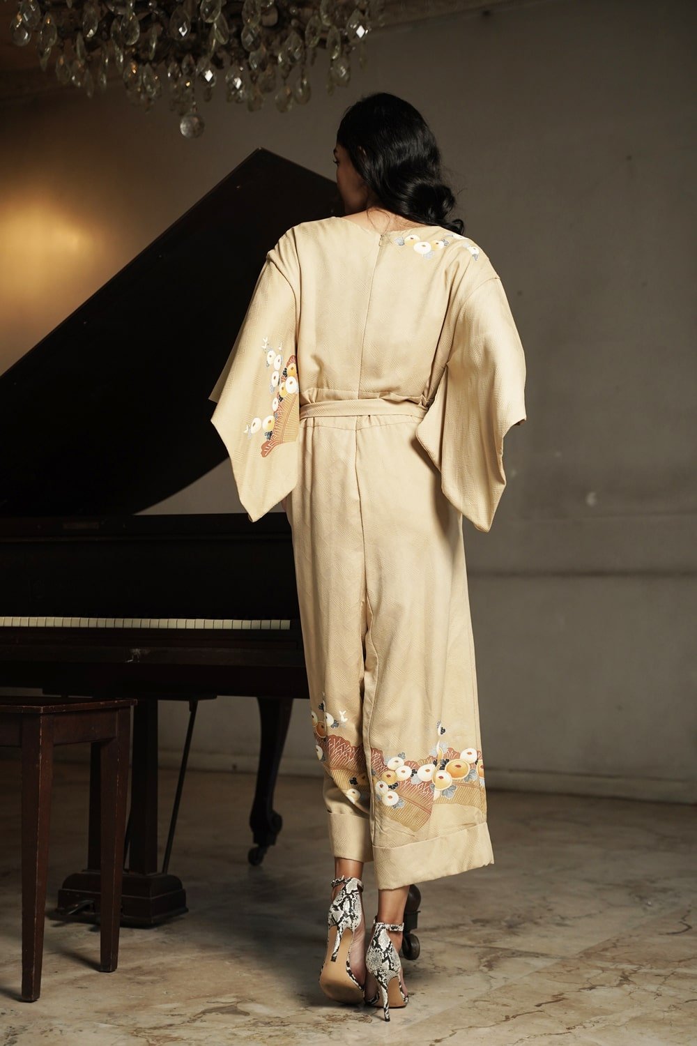 KIMONO JUMPSUIT - ANCTIQUE BEIGE - EDYA 1929