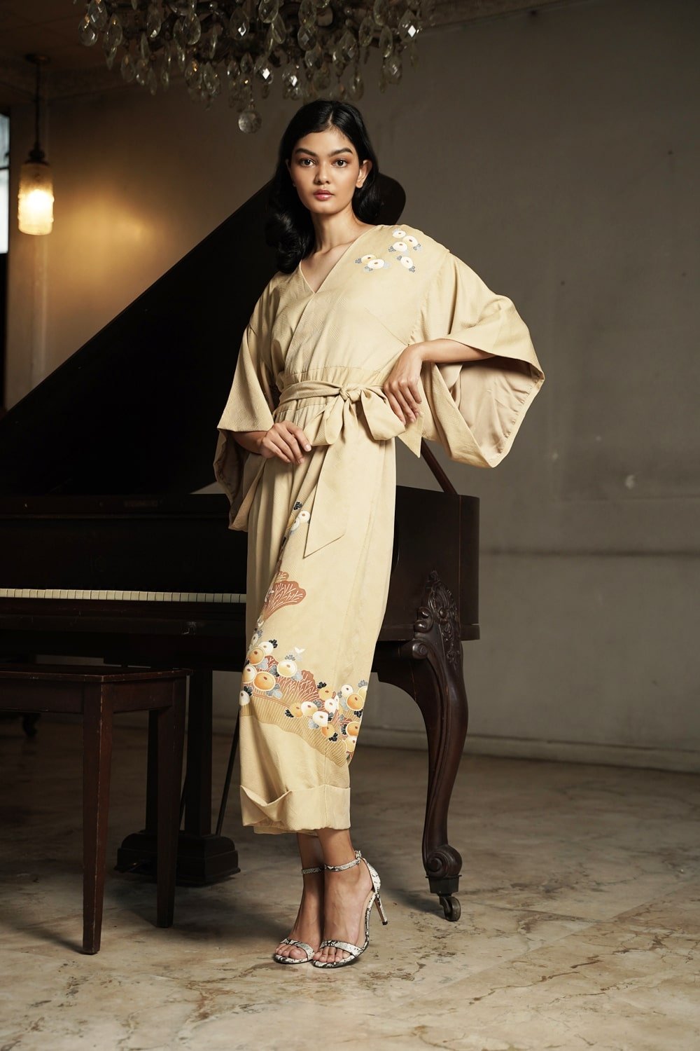 KIMONO JUMPSUIT - ANCTIQUE BEIGE - EDYA 1929