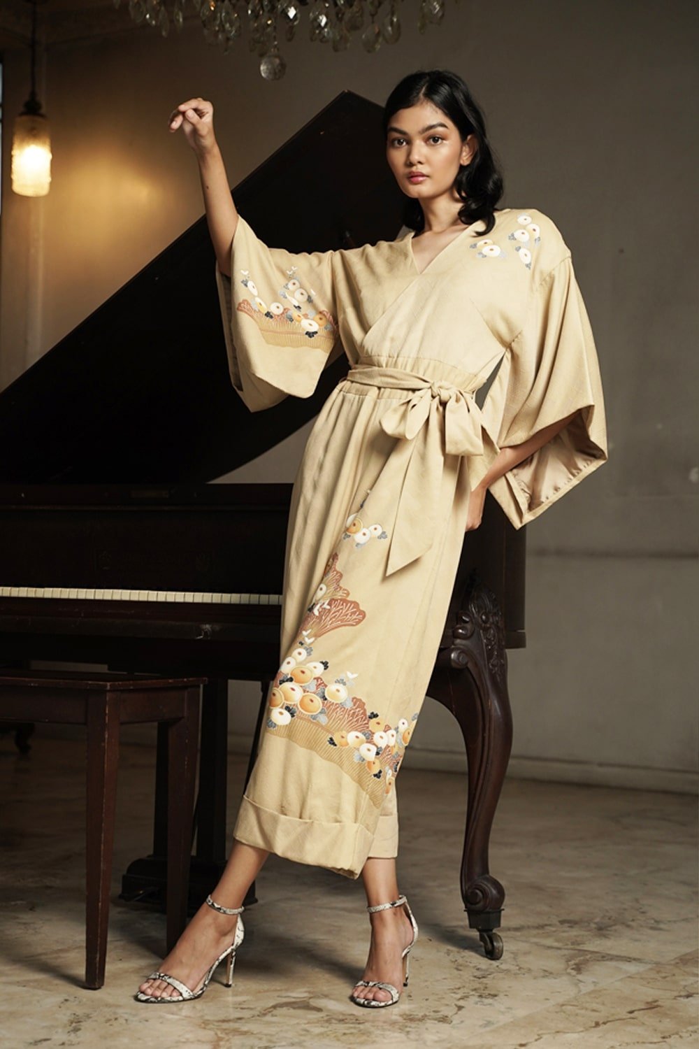 KIMONO JUMPSUIT - ANCTIQUE BEIGE - EDYA 1929