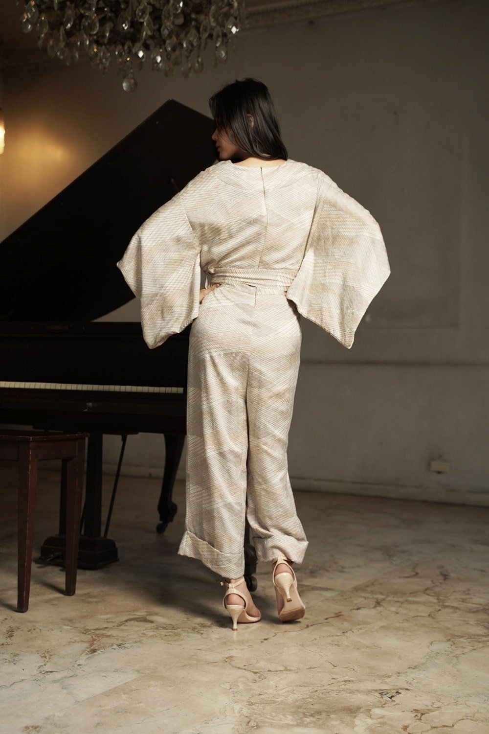 KIMONO JUMPSUIT - CLASSIC IVORY - EDYA 1929