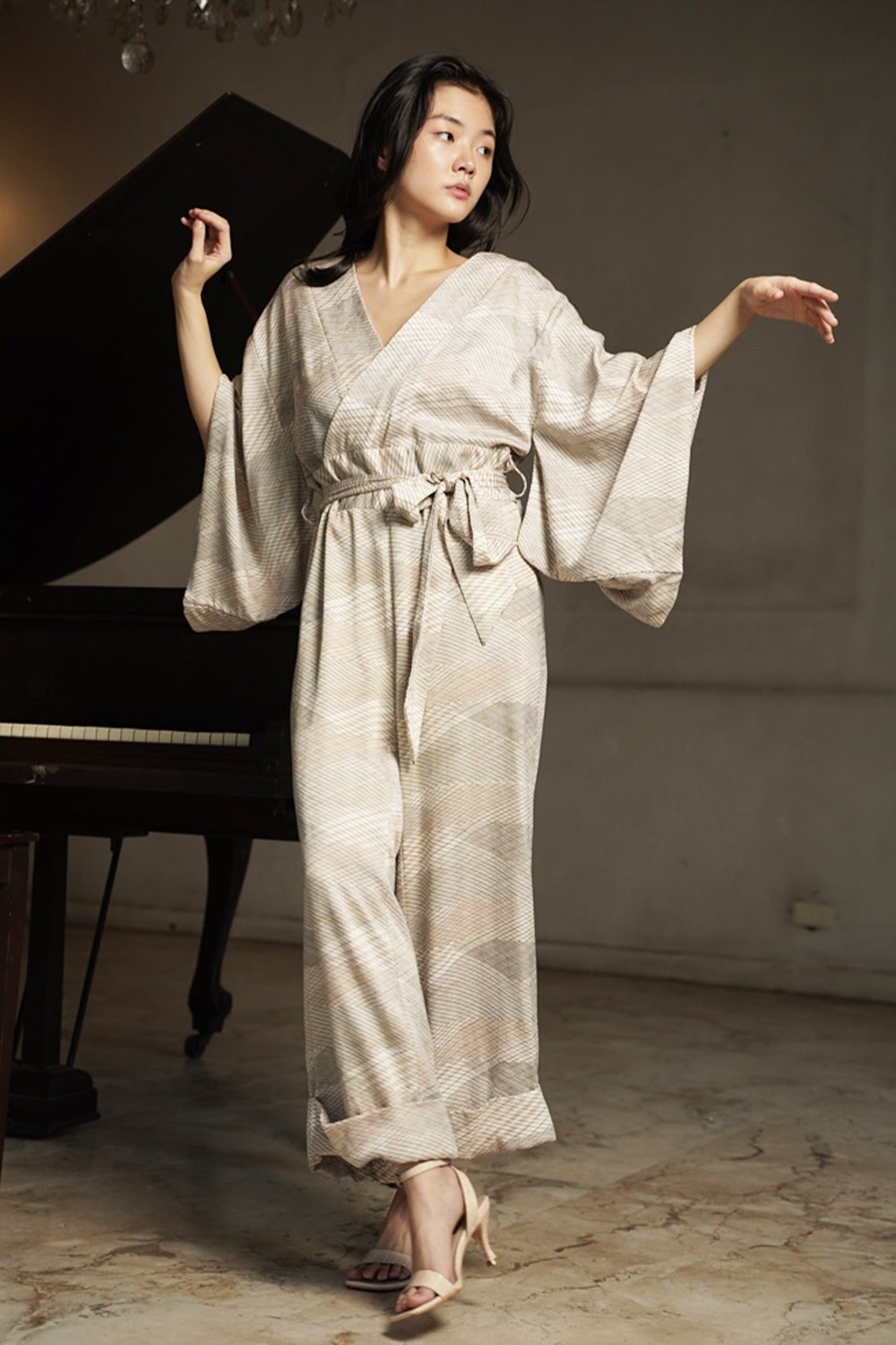 KIMONO JUMPSUIT - CLASSIC IVORY - EDYA 1929