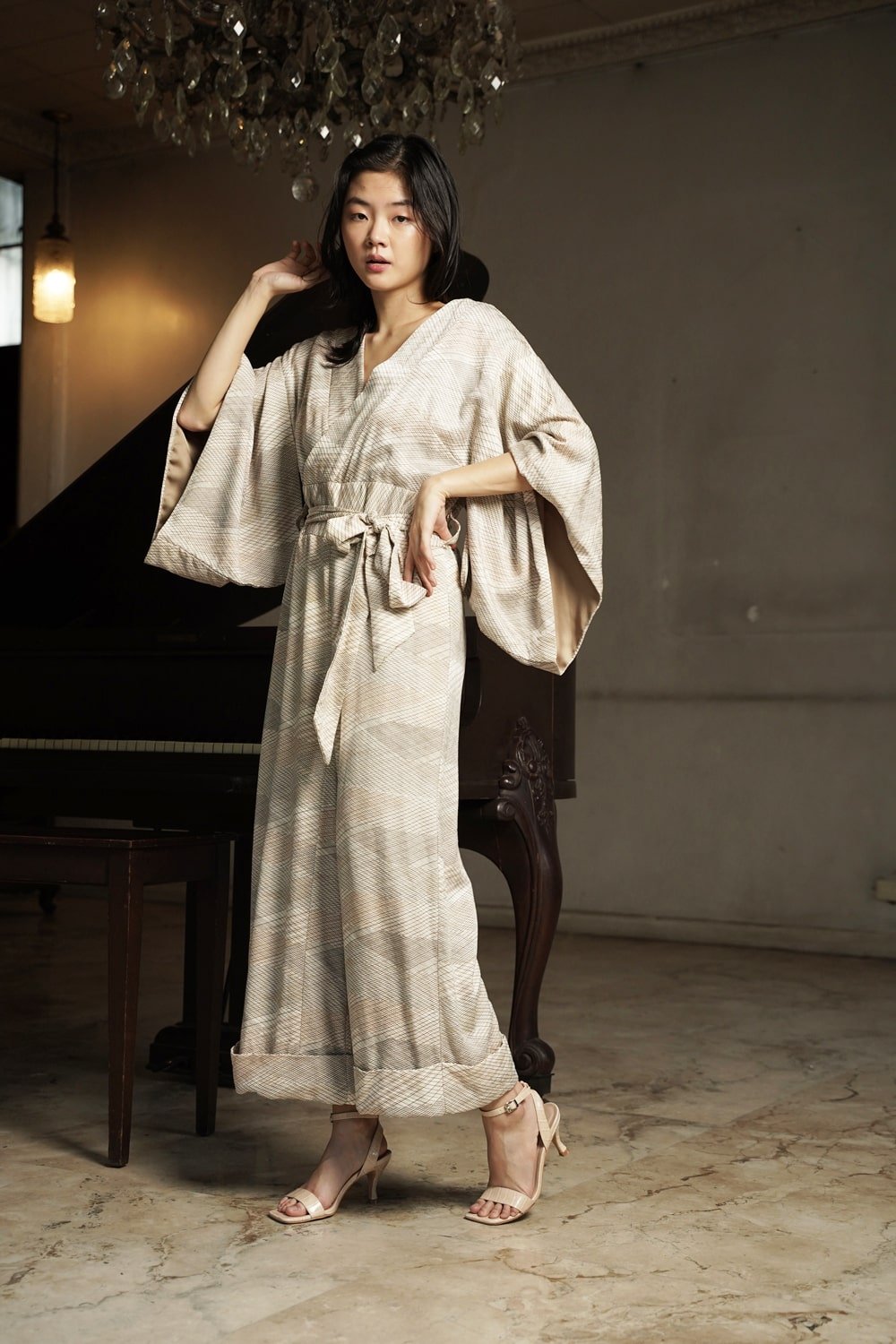 KIMONO JUMPSUIT - CLASSIC IVORY - EDYA 1929