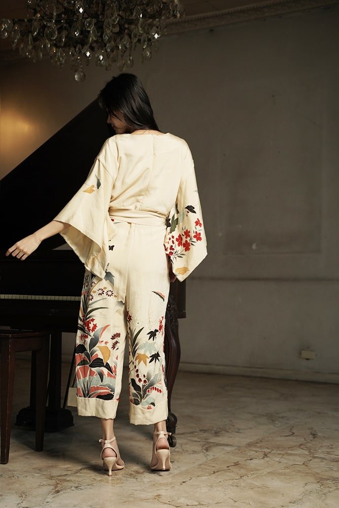 KIMONO JUMPSUIT - FLOWING FLOWERS - EDYA 1929