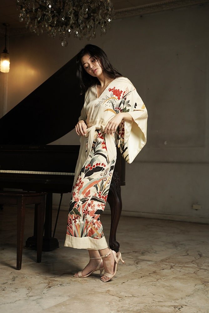 KIMONO JUMPSUIT - FLOWING FLOWERS - EDYA 1929