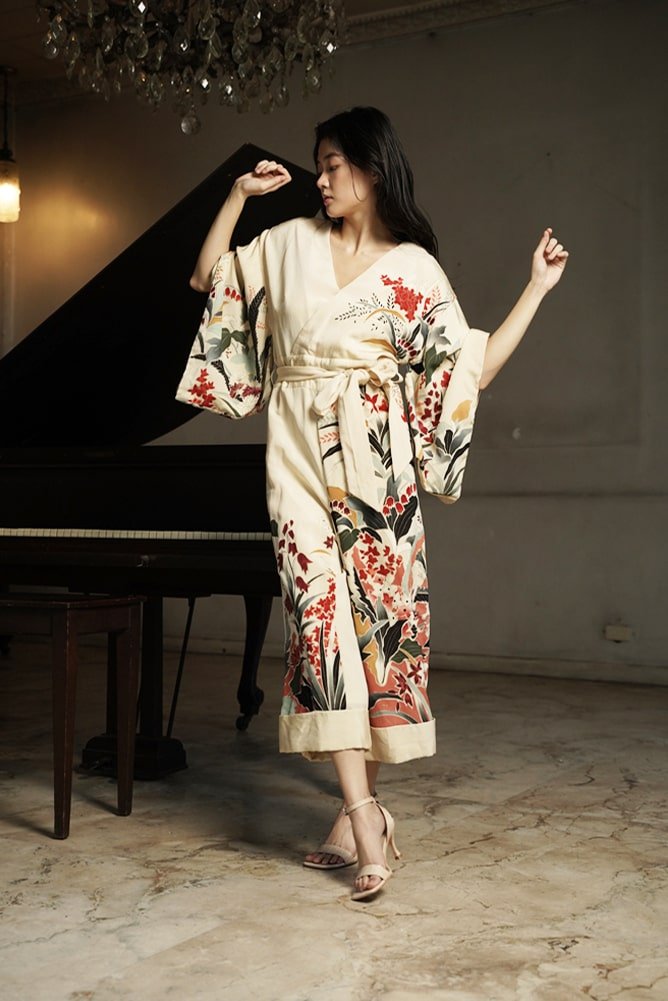 KIMONO JUMPSUIT - FLOWING FLOWERS - EDYA 1929