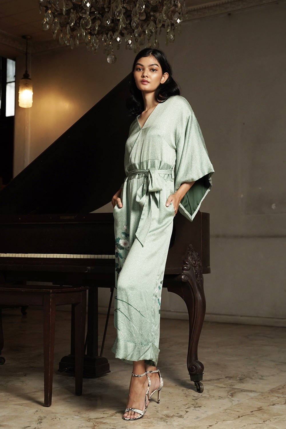 KIMONO JUMPSUIT - GREEN NOSTALGIA - EDYA 1929