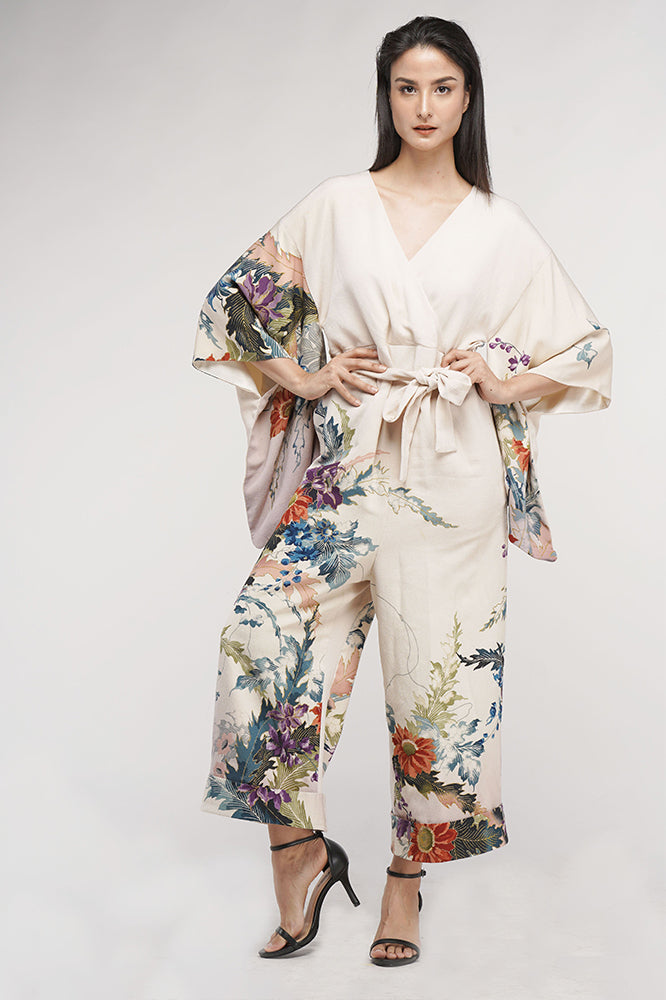 Flowers Kimono Jump suit