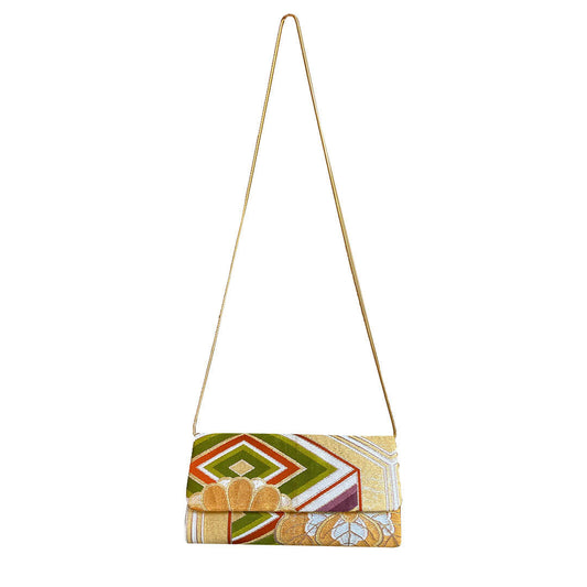 THREE WAYS CLUTCH-Geometric Orange